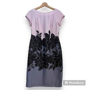 Purple sheath dress, worn once - size 6